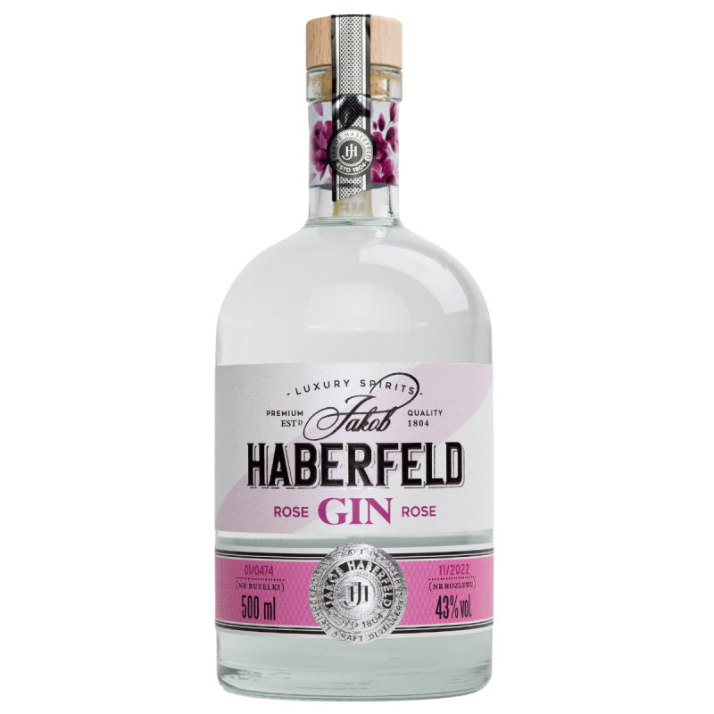 Jakob Haberfeld Rose 500 ml, alk. 43% - Gin Różany