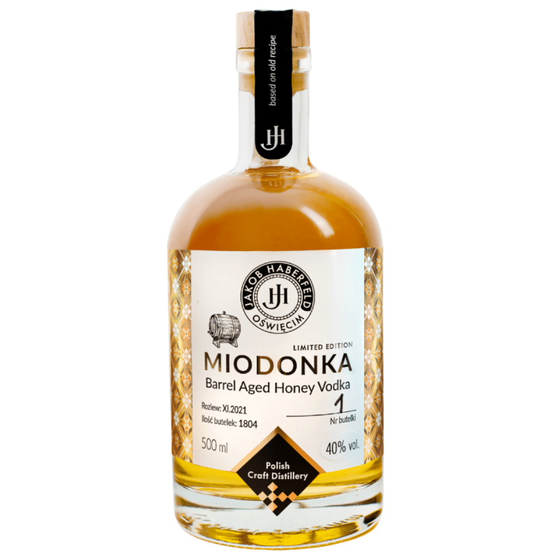 Jakob Haberfeld Miodonka Barrel Aged Honey 500 ml, alk. 35% – Wódka Polska Miodowa