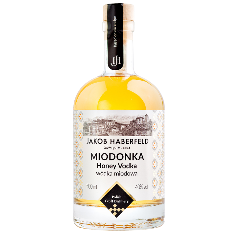 Jakob Haberfeld Miodonka 500 ml , alk. 40% – Wódka Polska Miodowa