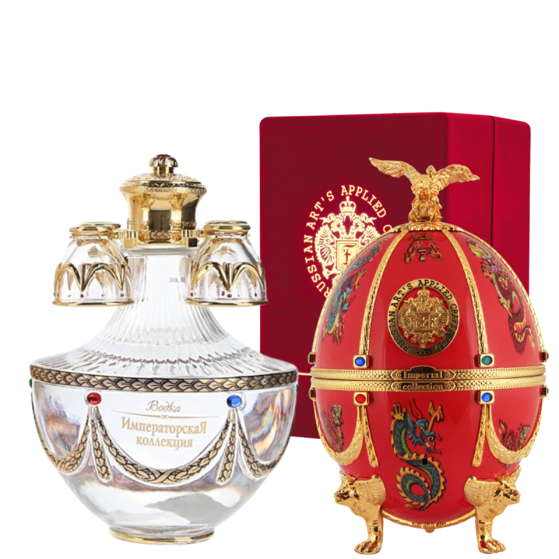 Imperial Collection "Fabergé" Red Dragons and Birds 700 ml, alk. 40% – Wódka Rosyjska