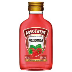 Wódka Absolwent Poziomka 90 ml, alk. 25% – Wódka Smakowa