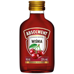 Wódka Absolwent Wiśnia 90 ml, alk. 30% - Wódka Smakowa