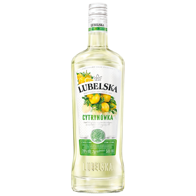 Lubelska Cytrynówka 500 ml, alk. 28% - Wódka Smakowa