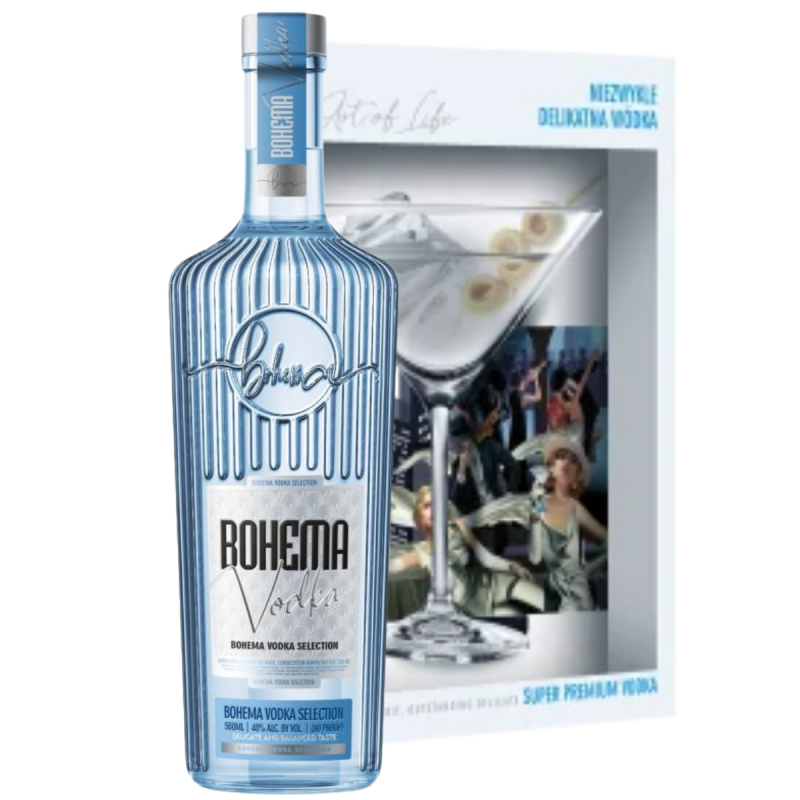 WÓDKA BOHEMA 0.5L + KIELISZEK