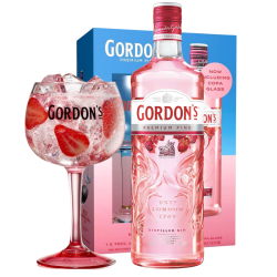 GIN GORDON'S PINK 0.7L + KIELISZEK