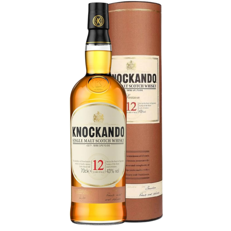 Knockando 12YO 700 ml, alk. 43% - Whisky Szkocka Single Malt + Pudełko