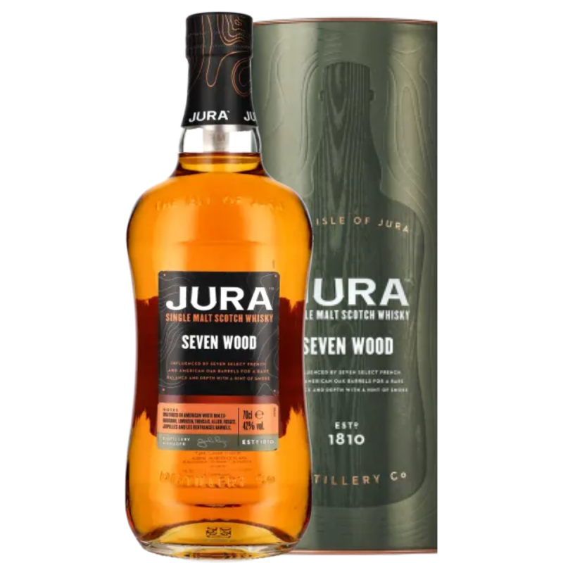 WHISKY JURA SEVEN WOOD 0.7L + OPAKOWANIE