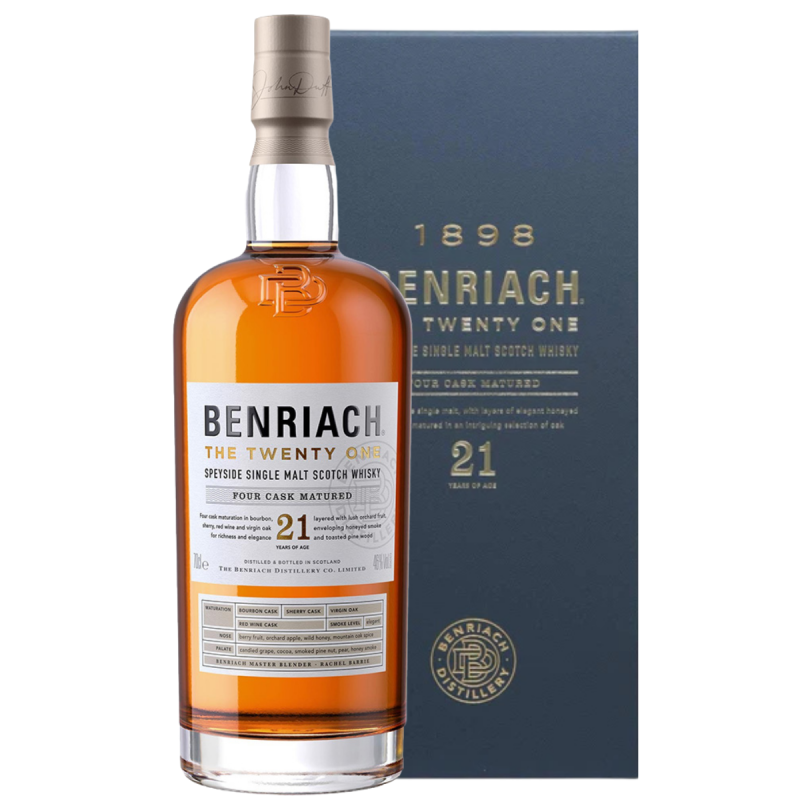 WHISKY BENRIACH 21YO 0.7L + OPAKOWANIE