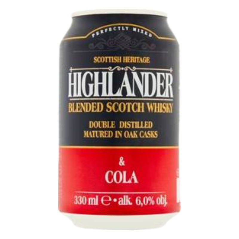 Gotowy drink, który łączy ze sobą whisky Highlander oraz Coca Colę.