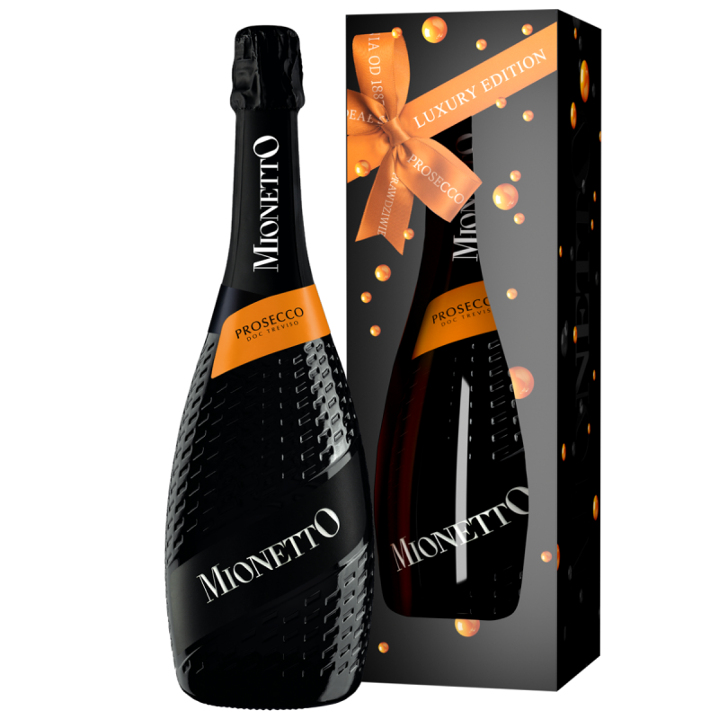 Prosecco Mionetto Luxury Valdobbiadene Superiore 750 ml, alk. 11% - Wino Białe Wytrawne + Pudełko