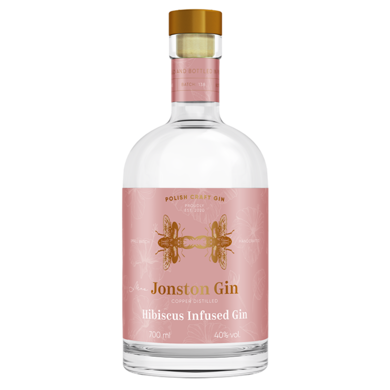 Gin Jonston Hibiscus Infused 700 ml, alk. 40%
