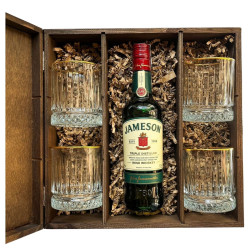 ZESTAW WHISKEY JAMESON IRISH 0.5L + 4 SZKLANKI