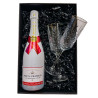 Zestaw Szampan Moët & Chandon Ice Imperial Rose 750 ml + 2 Kieliszki