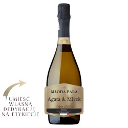 Zestaw Stock Prosecco Treviso 750 ml + 2 Kieliszki + Świeca