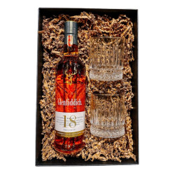 Zestaw Whisky Glenfiddich 18YO 700 ml + 2 Szklanki