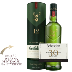 Glenfiddich 12YO 700 ml, alk. 40% - Whisky Szkocka Single Malt