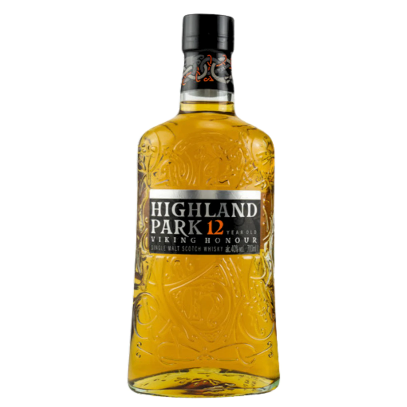 12-letnia whisky w przepięknie zdobionej butelce.