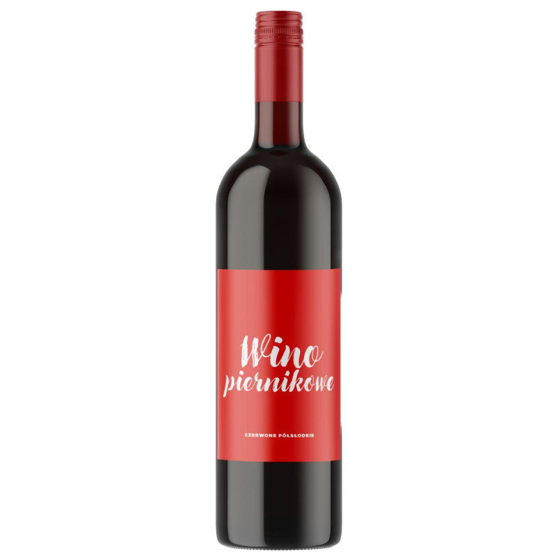 Wino Piernikowe Czerwone 750 ml, alk. 10,5% – Wino Czerwone Półsłodkie